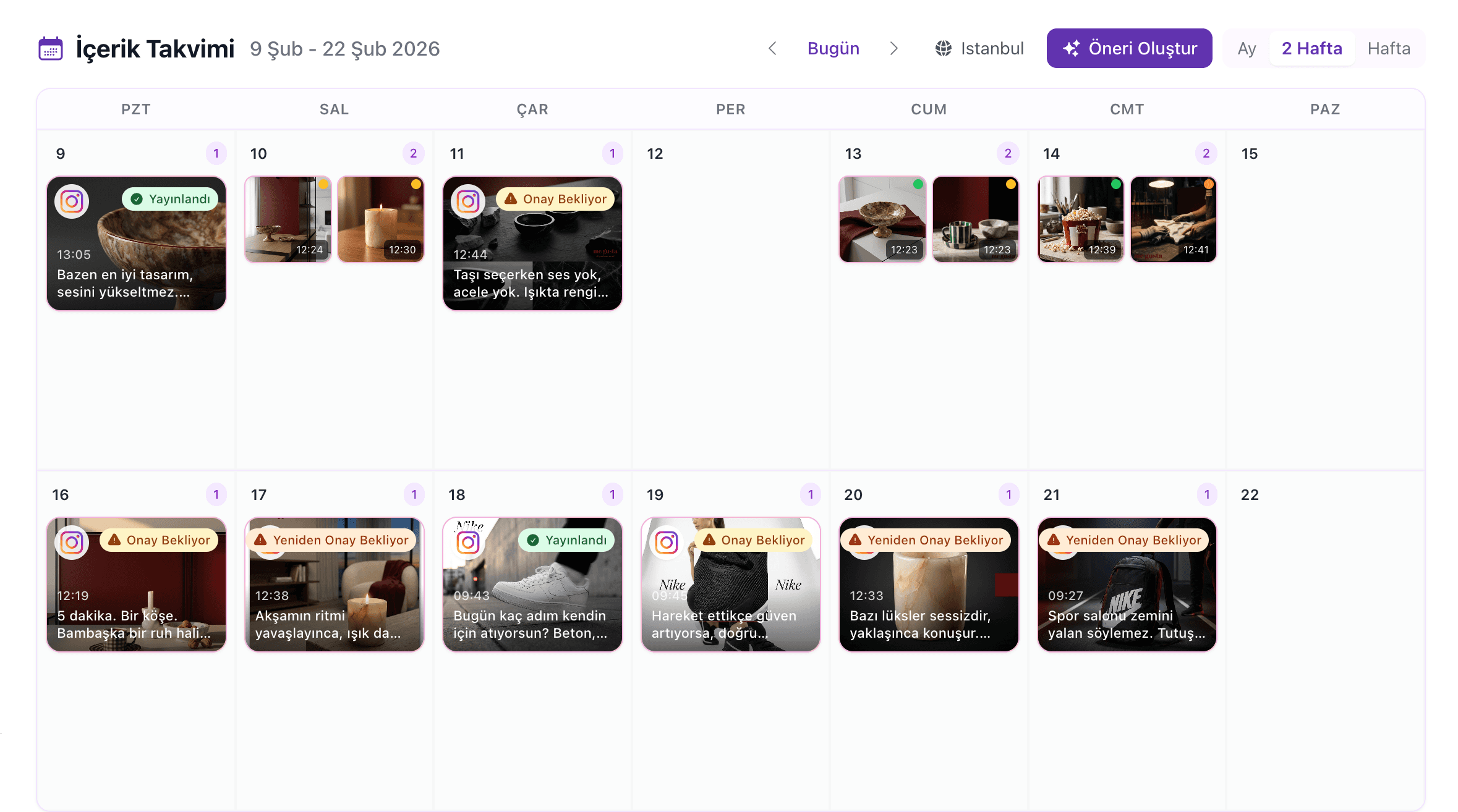 Content Calendar