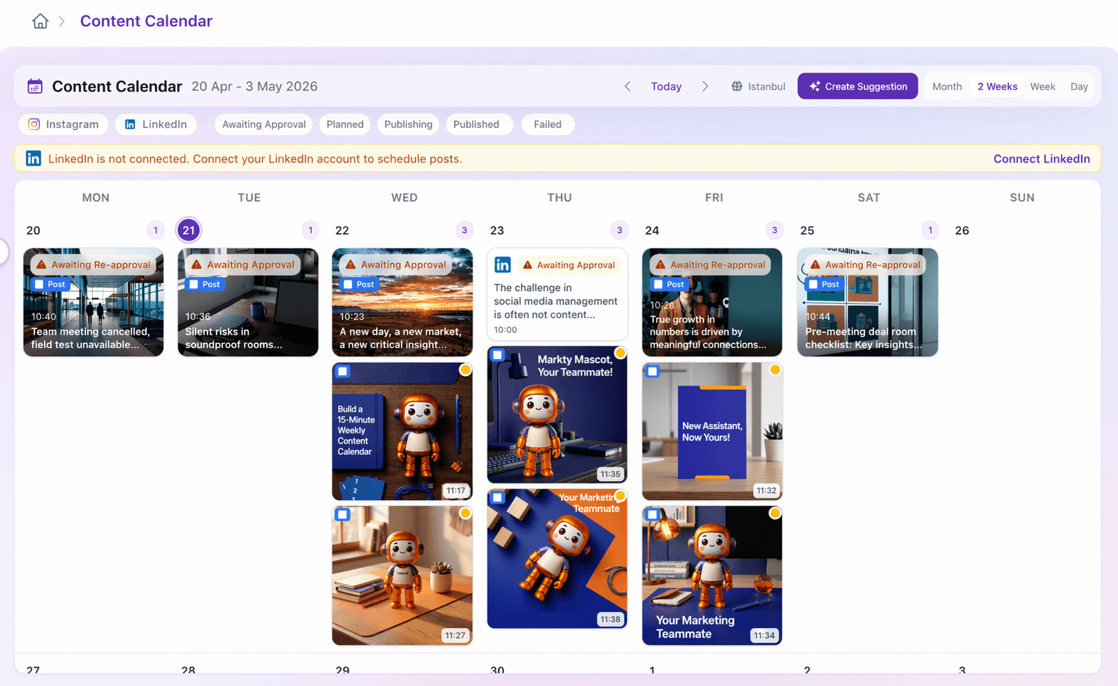 Content Calendar